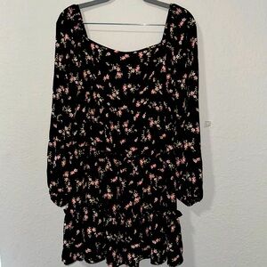 Hesperus Floral Dress Junior Size L - Tie Back Design - New Without Tags